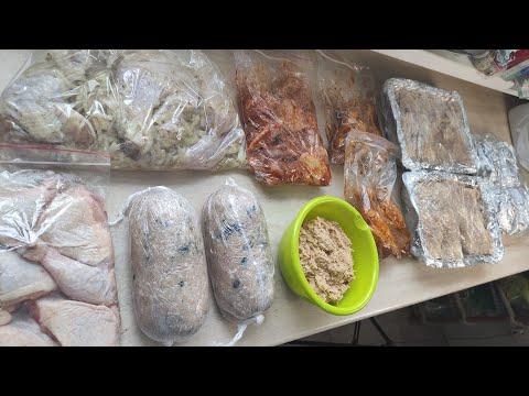 Видео: Заготовки полуфабрикатов из курицы и индейки/ готовое меню на неделю/
