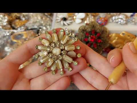 Видео: Продовження розпаковки вінтажного лота з ломом, Trifari, Kramer, Carolee, JJ.