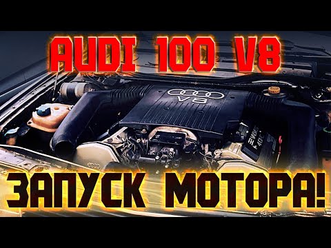 Видео: AUDI 100 C3 V8 SWAP: ЗАПУСК МОТОРА V8 !