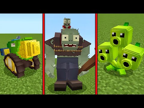 Видео: ОГРОМНЫЙ МОД РАСТЕНИЯ ПРОТИВ В ЗОМБИ В МАЙНКРАФТ Plants Versus Zombies Minecraft