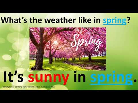 Видео: Англійська мова. Seasons and weather. 2 клас. Погода і природа. Дистанційне начання