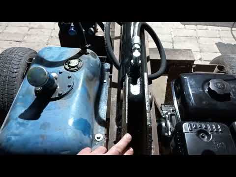 Видео: дровокол + двигатель Lifan