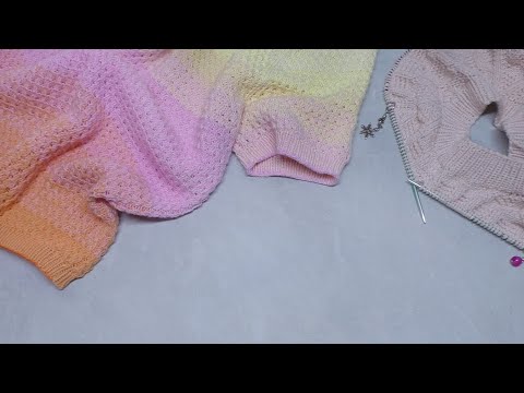 Видео: Футболка из Yarnart Rosegarden готова. На спицах новый джемпер. Ответы на ваши вопросы