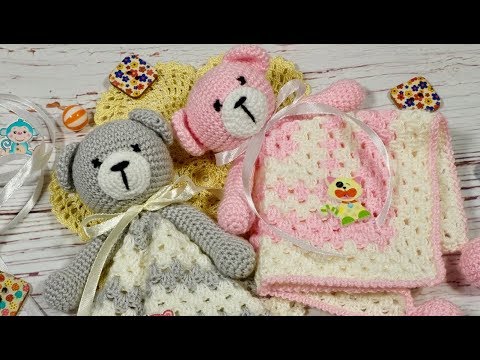 Видео: Игрушки крючком. Комфортер «Мишутка». Часть 1.
