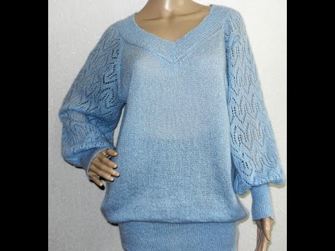 Видео: Рукав колокол на манжете. Мастер-класс машинное вязание