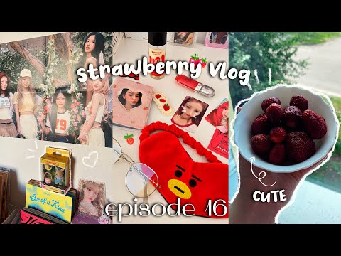 Видео: strawberry vlog ep.16 🍓 новый биндер, камбэк Chuu, посылка от подписчика