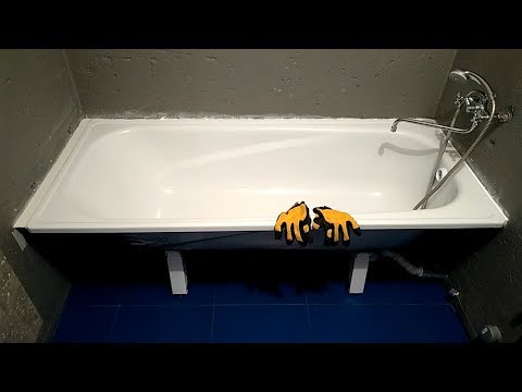 Видео: Наращивание ванны полкой из плитки. Качественная установка ванны. Ремонт ванной комнаты. Часть 7