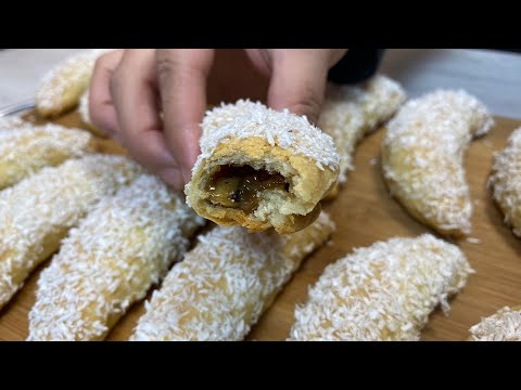 Видео: Og’izda eriydigan “Banan” pishirig’i / Печенье "Бананы". Тающее во рту