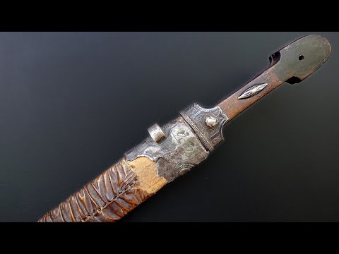 Видео: Реставрация СЕРЕБРЯННОГО Кинжала - Я СПАС клинок от рук Вандалов!