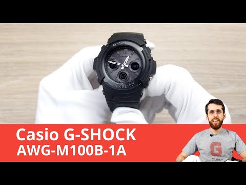 Видео: Компактные G-SHOCK / Casio AWG-M100B-1A