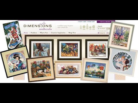 Видео: Весь мой Dimensions (все вышитые сюжеты).