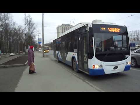 Видео: Троллейбус Санкт-Петербурга 3-18: ВМЗ-5298.01 "Авангард" б.6833 по №21 (15.04.13)