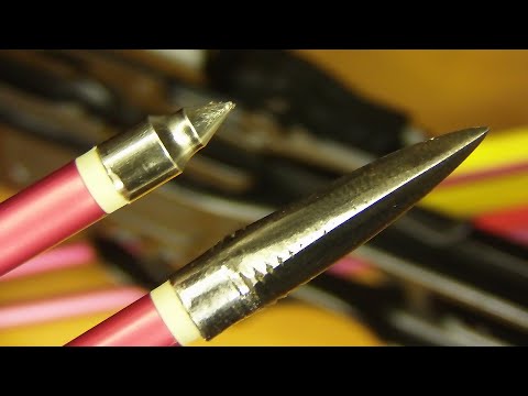 Видео: Как сделать наконечник для стрелы. How to make an arrowhead