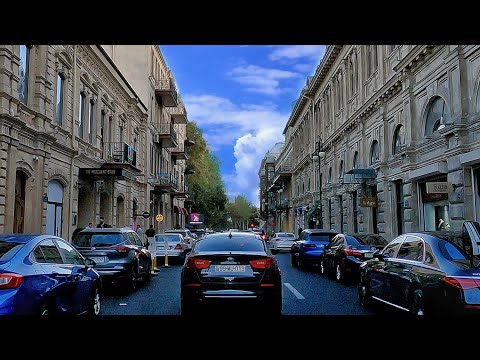 Видео: В сопровождении музыки, Красивые улицы Баку - Автомобильный тур - Азербайджан (26 Сентября 2022) 4k