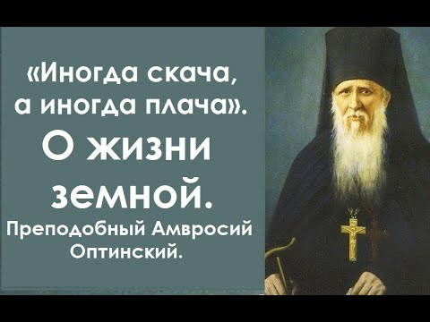 Видео: Иногда скача, а иногда  плача. О жизни земной. Преподобный Амвросий Оптинский.