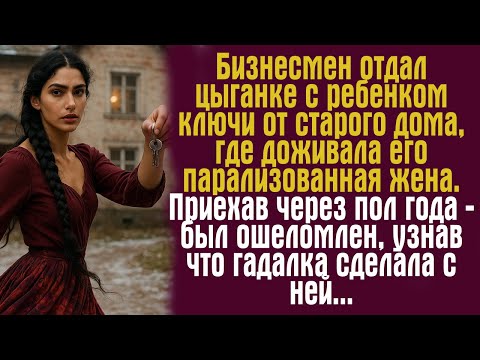 Видео: Бизнесмен отдал цыганке с ребенком ключи от старого дома, где доживала его парализованная жена.