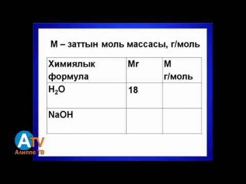 Видео: Предметтик тест. Химия. Уландысы 1.