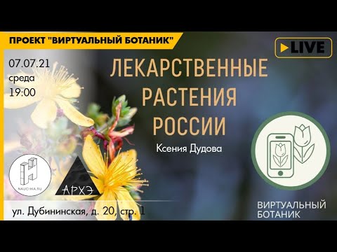 Видео: Лекция "Лекарственные растения" курса "Ботанические заметки: полезные и опасные"