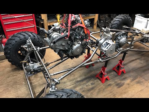 Видео: Сборка полноприводного мини-рок-батута Suzuki SV 650, часть 3