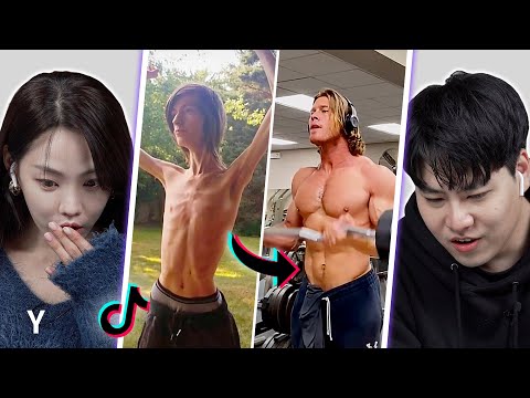 Видео: корейцы реагируют на «трансформацию тела» в TikTok | Y
