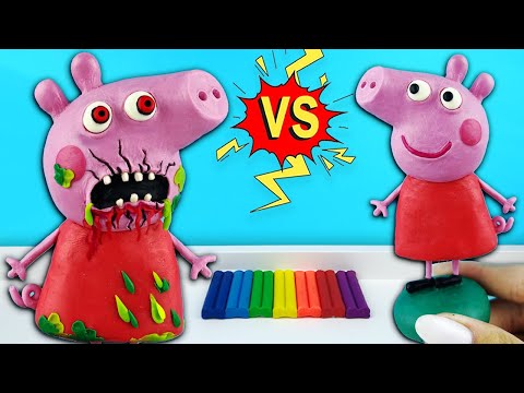Видео: Страшная Свинка Пеппа Злая форма➤Из игры Peppa Pig.exe мульт. Лепим фигурки из пластилина с Лепка ОК