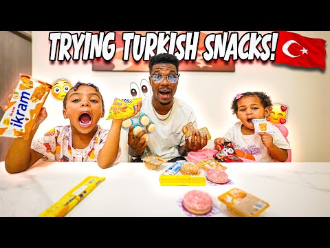 Видео: Впервые пробуем турецкие закуски! 🇹🇷🍫 Дегустация от папы и дочки