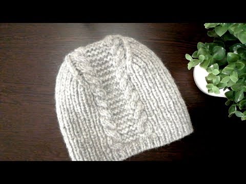 Видео: Шапка из толстой пряжи за один вечер. МК. Часть 1