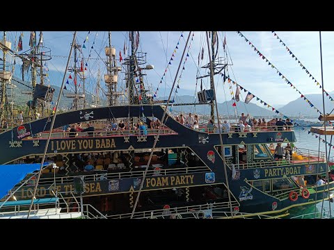 Видео: Экскурсия на яхте в Аланье. 2 часть. Турция 2025.