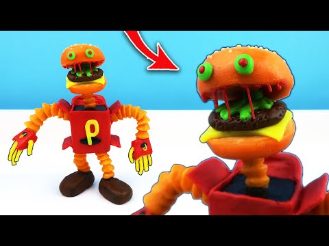 Видео: БУРГЕР БОКСИ БУ ► ЭКСПЕРИМЕНТ Из игры Project Playtime / Лепим фигурки из пластилина с Лепка ОК