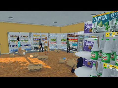 Видео: Supermarket simulator ▷ #4 || Бардак в магазине.