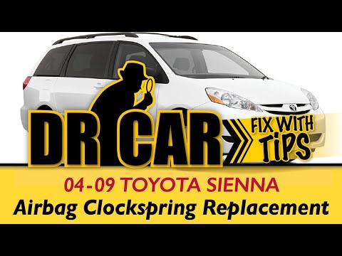 Видео: Замена пружины подушки безопасности Toyota Sienna 04-09. В большинстве автомобилей 1995+ процесс ...