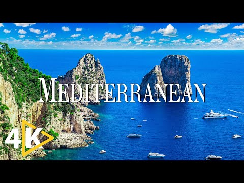 Видео: FLYING OVER MEDITERRANEAN (4K UHD) — успокаивающая музыка и красивые видеоролики о природе