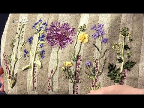 Видео: Вышиваем лук. Показываю, как выглядит вышивка лентами через много лет