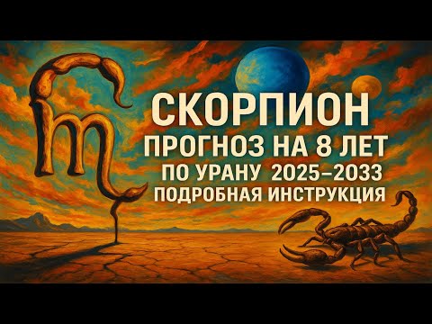 Видео: 🦂 Скорпион и Уран 2025–2033: тебя ждёт мощная перезагрузка!