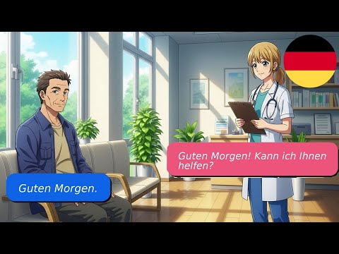 Видео: 10 простых диалогов на немецком (В ожидании) A-1 A-2