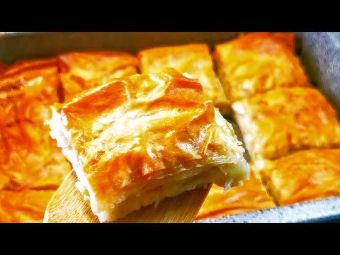 Видео: Рецепт бурека Пикантный пирог с луком-пореем и фетой