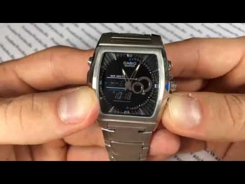 Видео: Как настроить часы Casio EDIFICE EFA-120D-1A - инструкция по настройке