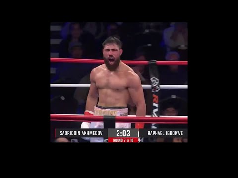 Видео: Садриддин Ахмедов нокаутировал \  Зрители США в шоке