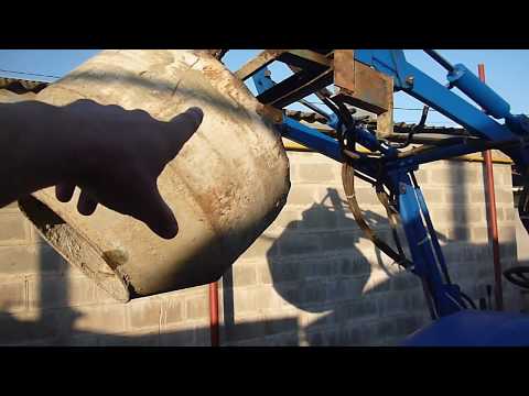 Видео: самодельный фронтальный погрузчик ( кун ) на мини трактор  финал.