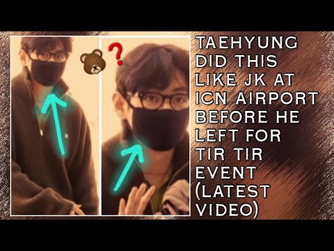 Видео: Ого!😱💋Тэхён сделал это, как Чон Кён, в аэропорту ICN перед тем, как отправиться на мероприятие Ti...