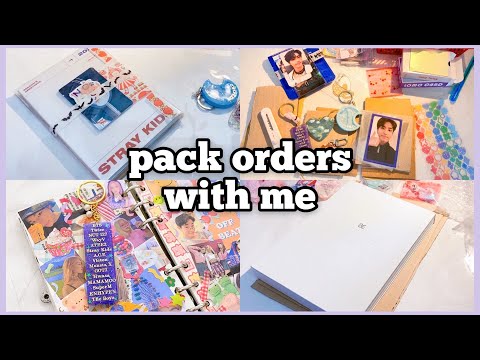 Видео: как упаковывать заказы, фотокарты, альбомы и другой k-pop мерч | pack orders with me | pt. 2