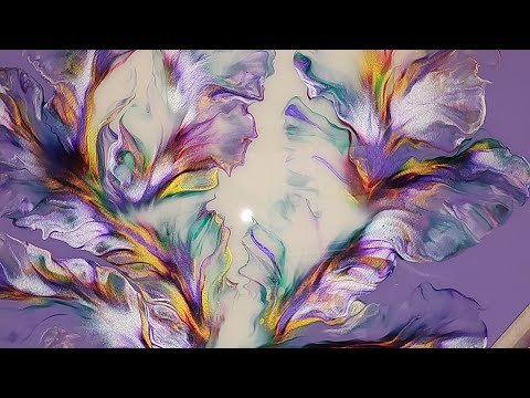 Видео: #19 — Ещё одна красота. Акриловая голландская заливка, 24x24 дюйма.