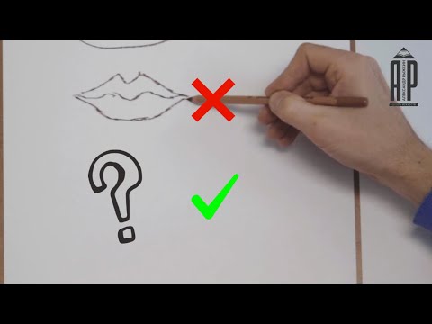 Видео: Как обычно рисуют ГУБЫ и как правильно рисовать!? - Александр Рыжкин