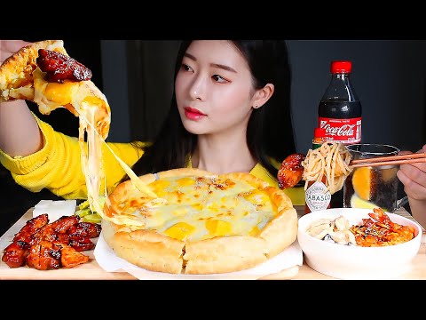 Видео: ASMR Сырная вечеринка! 🍕Чикагская пицца & Острая курица & Паста с креветками & Крем спагетти MUKBANG