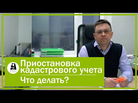 Видео: Приостановка кадастрового учета. Что делать?