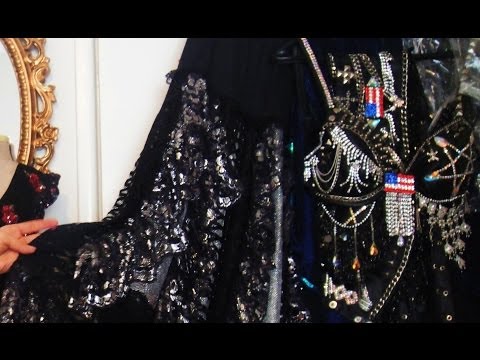 Видео: Вышивка бисером и сваровски. Готический костюм для восточных танцев. София Голдберг