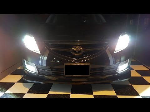 Видео: Переделка светодиодных фар / Mazda 6 2009-2013