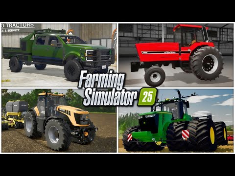 Видео: Новости Farm Sim — IH 50, JCB 8000, JD 9R, набор дополнительных кузовов и многое другое! | Farmin...