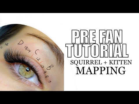 Видео: Урок по наращиванию ресниц | Предварительное наращивание объёмных ресниц | Белка+Котёнок