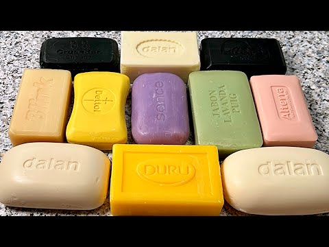 Видео: Soap cutting on the table *73 🌺 ASMR soap * Резка мыла на столе